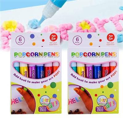 DIY Bubble Popcorn Drawing Pens,Magic Puffy Pens,Magic Popcorn Color Paint  Pens