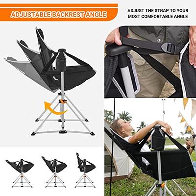 Adjustable Oversized Folding Chair Camping Beach Fishing Chair Heavy Duty  Portable Camping and Lounge Travel Outdoor