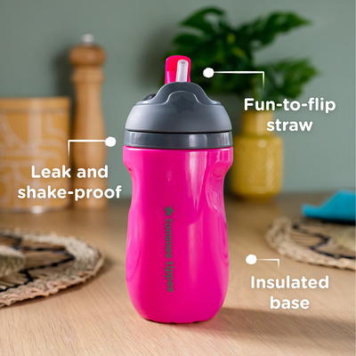 Tommee Tippee Insulated Toddler Water Bottle with Straw 2 Pack