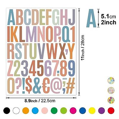 24 Sheets Large Letter Stickers,1200PCS Self Adhesive Letters