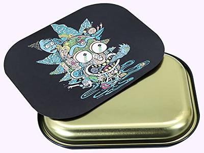 Tray Metal Rolling Tray (Black, 7 x 5.5)