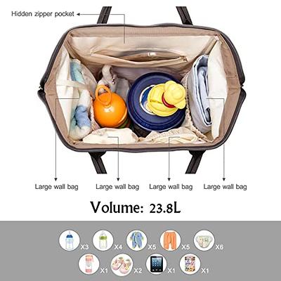 Hafmall Diaper Bag Backpack, Leather Baby Bag for Mom and Dad, Mini Diaper  Backpack with Changing Pad and Stroller Hooks, Stylish Mommy Bag for