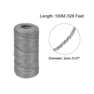 328 Feet Garden Twine, 2mm Craft Jute Twine String Jute for Crafts