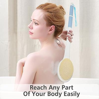 Long Handle Liquid Bath Brush Bathroom Body Brushes Back Body Bath Shower  Sponge Exfoliating Scrub Massager Skin Cleaning Tools