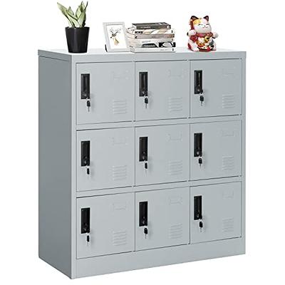 SISESOL Metal Locker Organizer for Work 66 Cabinets with Doors