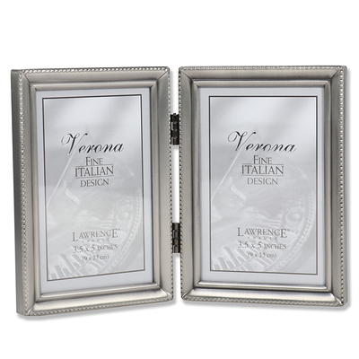 Mainstays 8 x 10 Rectangle Metal Tabletop Picture Frame, Pewter