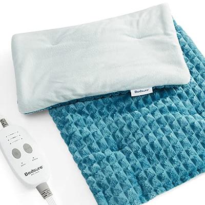 Weighted Heating Pad with Massager, Electric Heating Pad for Back