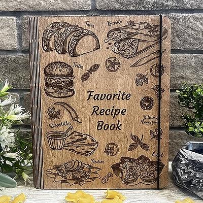 PERSONALIZED WOODEN RECIPE BOOK