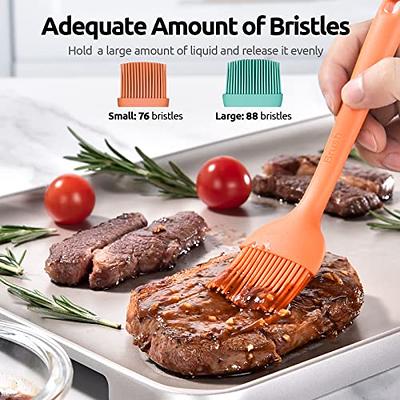 Silicone Basting Pastry & Bbq Brush Set -5 Pcs Silicone Bbq Pastry Oil Brush  Turkey Baster,barbecue Utensil Use For Grilling And Marinating