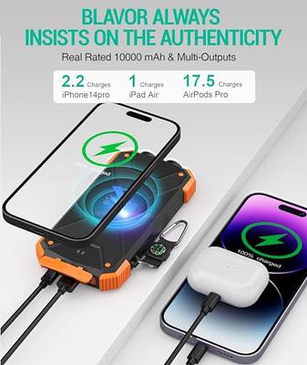 Power-Bank-Portable-Charger - 40000mAh Power Bank Support PD 30W and QC4.0  Fast Charger with Built-in 2 Output Cable and LED Display for iPhone and