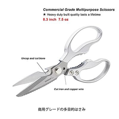 Kitchen Scissors Multipurpose Utility Stainless Steel Sharp Heavy Duty Food  Scissors for Kitchen Chicken Poultry Fish Meat Herbs