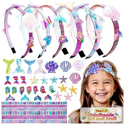 Arts and Crafts for Kids Age 6-12: Toys for 6 7 8 9 Year Old Girls |  Fashion Girls Hair Accessories Craft Kit | That Allows Girls to Make Their  Own