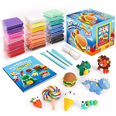Sago Brothers Air Dry Clay, 24 Colors Modeling Clay for Kids