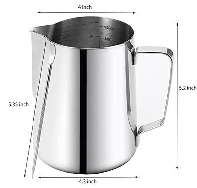  Milk Frothing Pitcher, Stainless Steel Art Creamer Cup