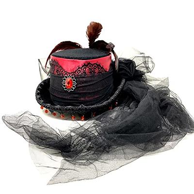 Top Hat Costume, 2Pcs Halloween Top Hat ＆ Black Cane, Fashion Mens  Accessories for Men Women Magic Performance, Cosplay, Dance, Xmas Tree