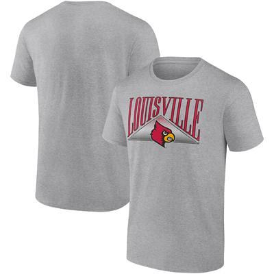 adidas Men's adidas Gray Louisville Cardinals Basics Heritage Tri-Blend T- Shirt