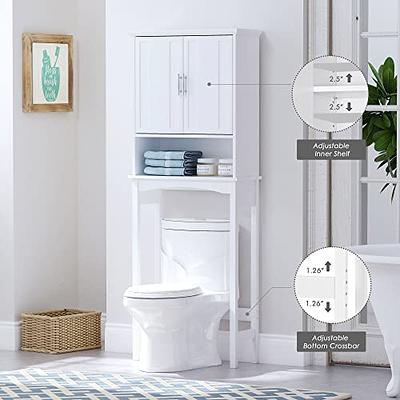 Costway Over The Toilet Bathroom Cabinet Floor Storage Organizer