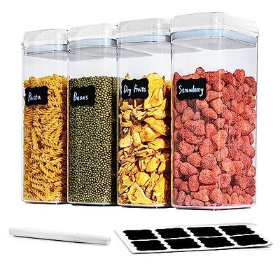 Airtight Food Storage Container Plastic Clear Jars With Easy Lock