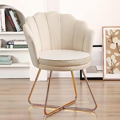 Furnimart Velvet Vanity Stool Chair with Back, Upholstered Foot Stool  Ottoman, Tufted Accent Chairs Makeup Chair for Vanity with Gold Legs for  Women