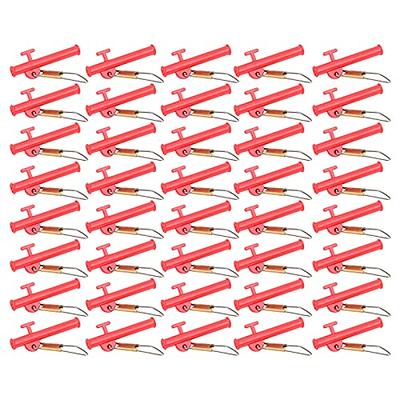 50 Pieces Fishing Line Sinker Slides with Duo Lock Fishing Clips