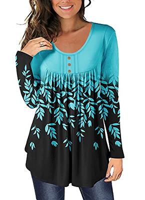 BeadChica Women's Casual Tunic Tops To Wear With Leggings Long