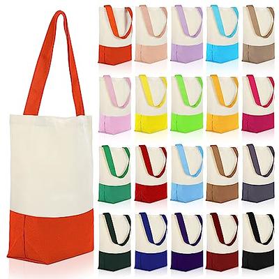 Sweetude 10 Pieces Canvas Tote Bag Large Heavy Duty Blank Canvas Bags with  Handles Canvas Totes Bulk for Shopping Beach Crafts DIY Gifts Travel Work  School, 15.75 x 11.81 x 3.94 Inches, 10 Colors - Yahoo Shopping