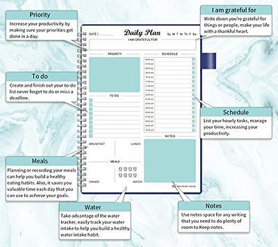 Daily planner daily schedule planner daily calendars planners organizers  undated daily planner Regolden Book daily life planner to hit your goals