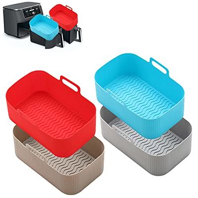 Air Fryer Liners, Silicone Round Rectangle Baking Pan Heat