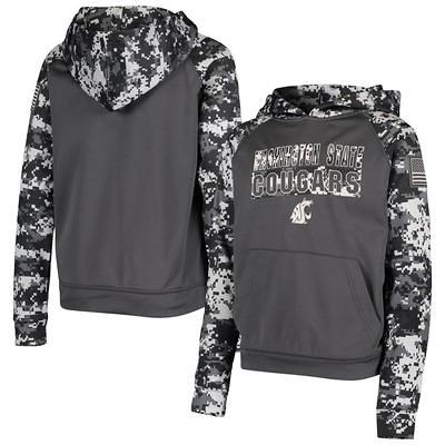 Men's Colosseum Arctic Camo Nebraska Huskers OHT Military Appreciation  Quarter-Zip Hoodie