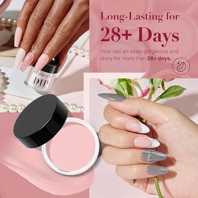 Nail Dipping Powder Dust Glitter Dip Liquid Starter Manicures Nail