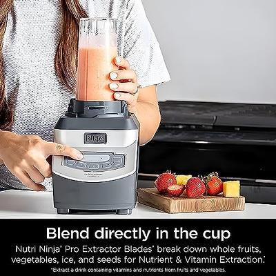 Ninja BL660 Professional Compact Smoothie & Food Processing Blender,  1100-Watts, 3 Functions -for Frozen Drinks, Smoothies, Sauces, & More,  72-oz.* Pitcher, (2) 16-oz. To-Go Cups & Spout Lids, Gray - Yahoo Shopping