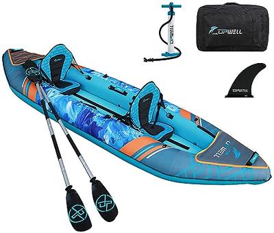 AQUACRUZ 1-Person Inflatable Kayak Set - Yahoo Shopping