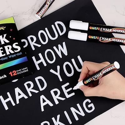 Liquid Chalk Markers, 8Pcs, 6Mm,White, Dual Tip, Chalkboard