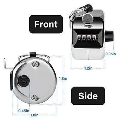 Hand Tally Counter Clicker Tally Counter 4-Digit Palm Click Counter Manual  Mechanical Handheld Clicker Counter with Finger Ring for School Golf  Knitting Row Crochet 