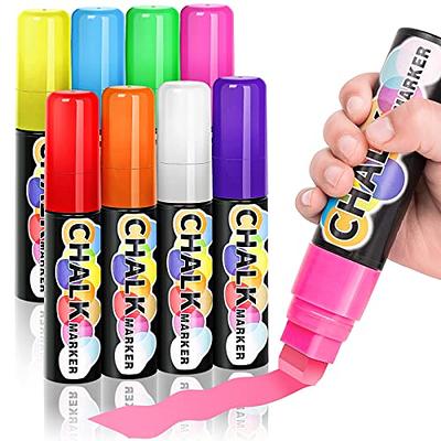 Fluorescent Neon Marker Pens for Windows LED Boards and White Boards 8  Color Set