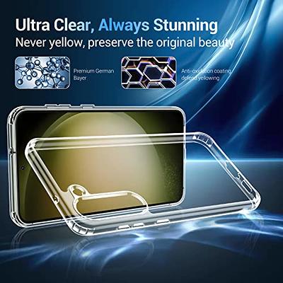 UniqueMe [3+2 Pack] for Samsung Galaxy S21 FE 5G Screen Protector, [Harder  Than Natural Sapphire] Tempered Glass and Camera Lens Protector Easy
