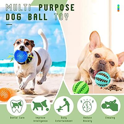 SHARLOVY Dog Ball for Puppy Toys Small Dogs 4 Pack, Squeaky Dog