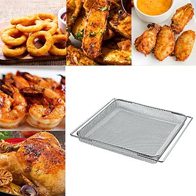 Replacement Basket Stainless Steel Air Fryer Basket for Ninja- SP301,SP351,FT301  Accessories for Heat Air