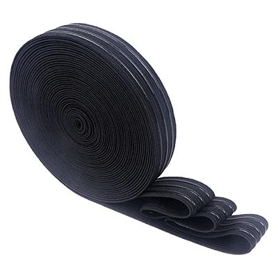 1.5 inch (40mm) Heavy Stretch Black Knit Elastic Band