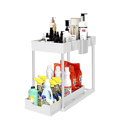 2 tier Clear Organizers With Dividers Multi purpose - Temu