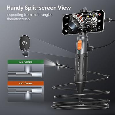 Triple Lens Endoscope Camera with Light, DEPSTECH 1080P Handheld Borescope  Inspection Camera with Split Screen, Waterproof Snake Camera, 10FT Flexible  Automotive Plumbing Tools for iPhone & Android - Yahoo Shopping