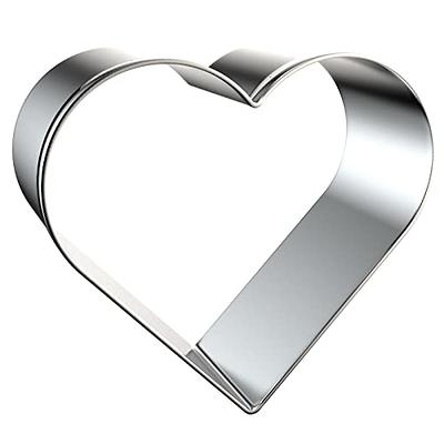 Heart Cookie Cutter Set Large/Small/Mini - 5 Inch, 4 Inch, 3 Inch, 2 Inch -  4 Piece Valentine's Heart Shaped Cookie Cutters Shapes Biscuit Molds for  Baking - Stainless Steel - Yahoo Shopping