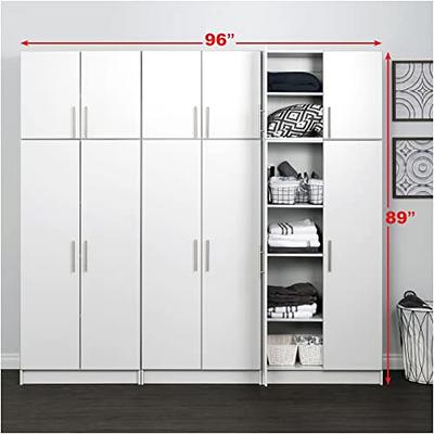 Prepac Elite Functional 6-Piece Garage Cabinets and Storage System Set D,  Simplistic Garage Closet Shop Cabinets 16 D x 96 W x 89 H, White,  WRSX-1013-6M - Yahoo Shopping