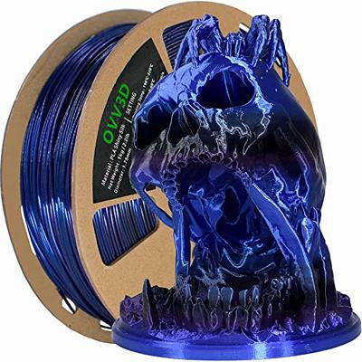  Silk Blue PLA Filament 1.75mm 3D Printer Filament 1KG