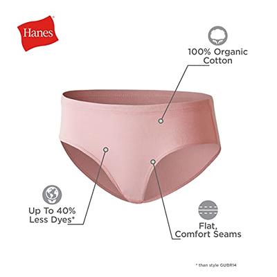 Hanes Little Ultimate Girls' Underwear, Pure Comfort Organic 100