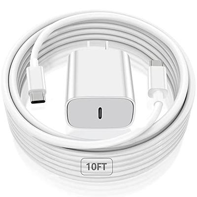 20W USB C Fast Charger for iPhone 15/15 Pro Max, iPad Pro 12.9/11 inch,  iPad Air 5/4th, iPad 10th Gen, iPad Mini, with 6.6ft USB C to C Charging  Cable