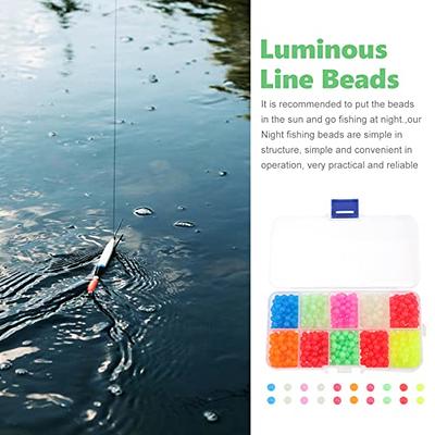 1000pcs Fishing Beads Assorted Kit - 5mm Round Float Glow Fishing