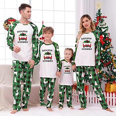 SWOMOG Christmas Pajama Set Matching Family Pajamas for Men