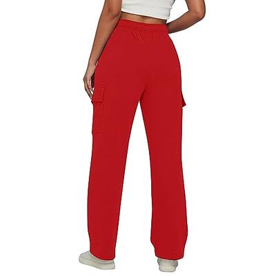 Womens Sweatpants, Casual Loose Fleece High-Waisted Jogging Pants