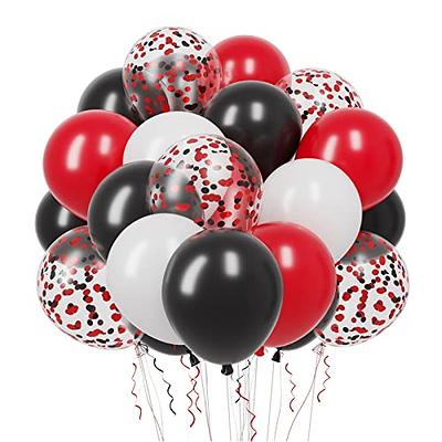 Red and Black Balloon Garland Kit, Red Black and Gold Balloon Arch, Black Red Balloons for Birthday Party, Wedding, New Year Party, Grad